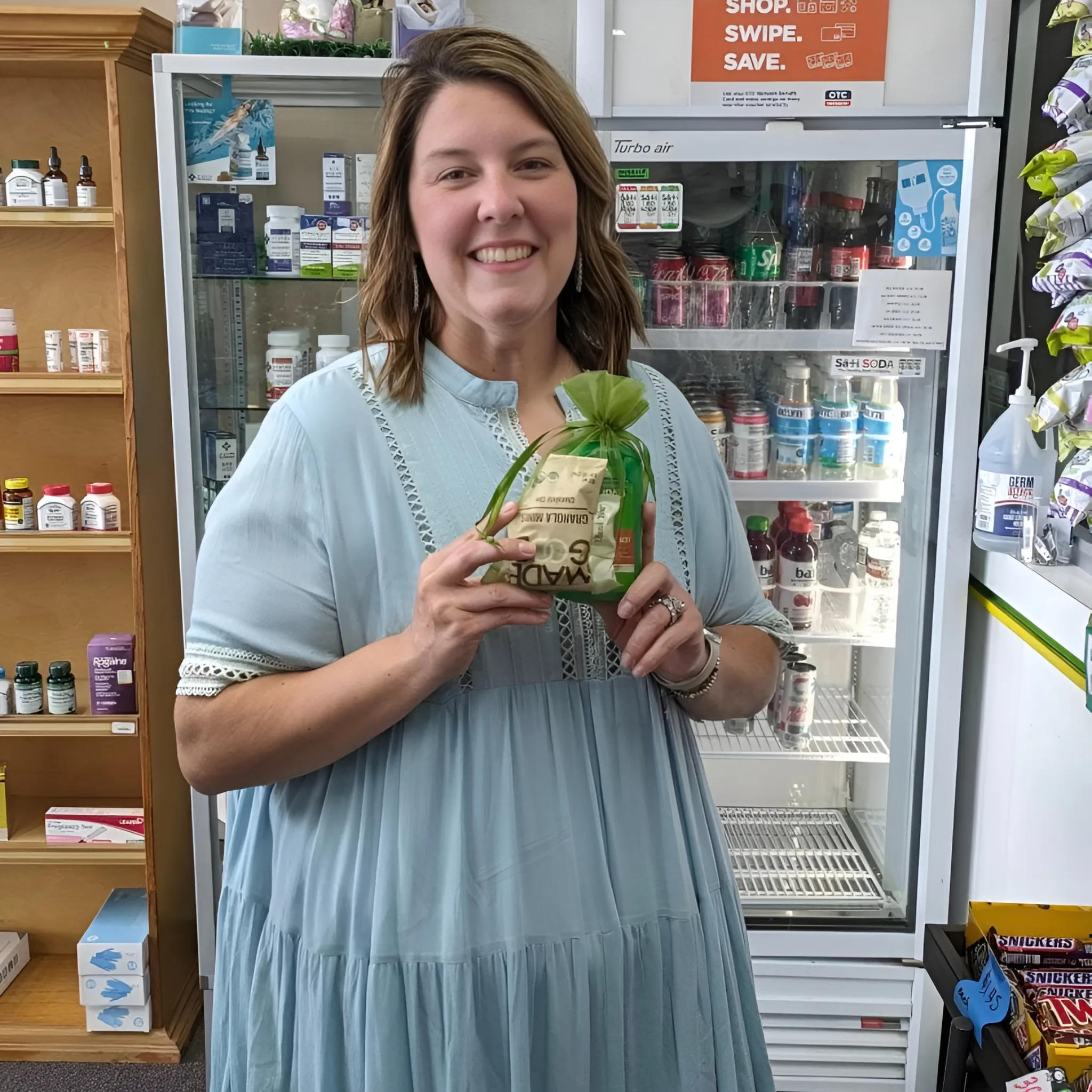 Ann greeting a patient